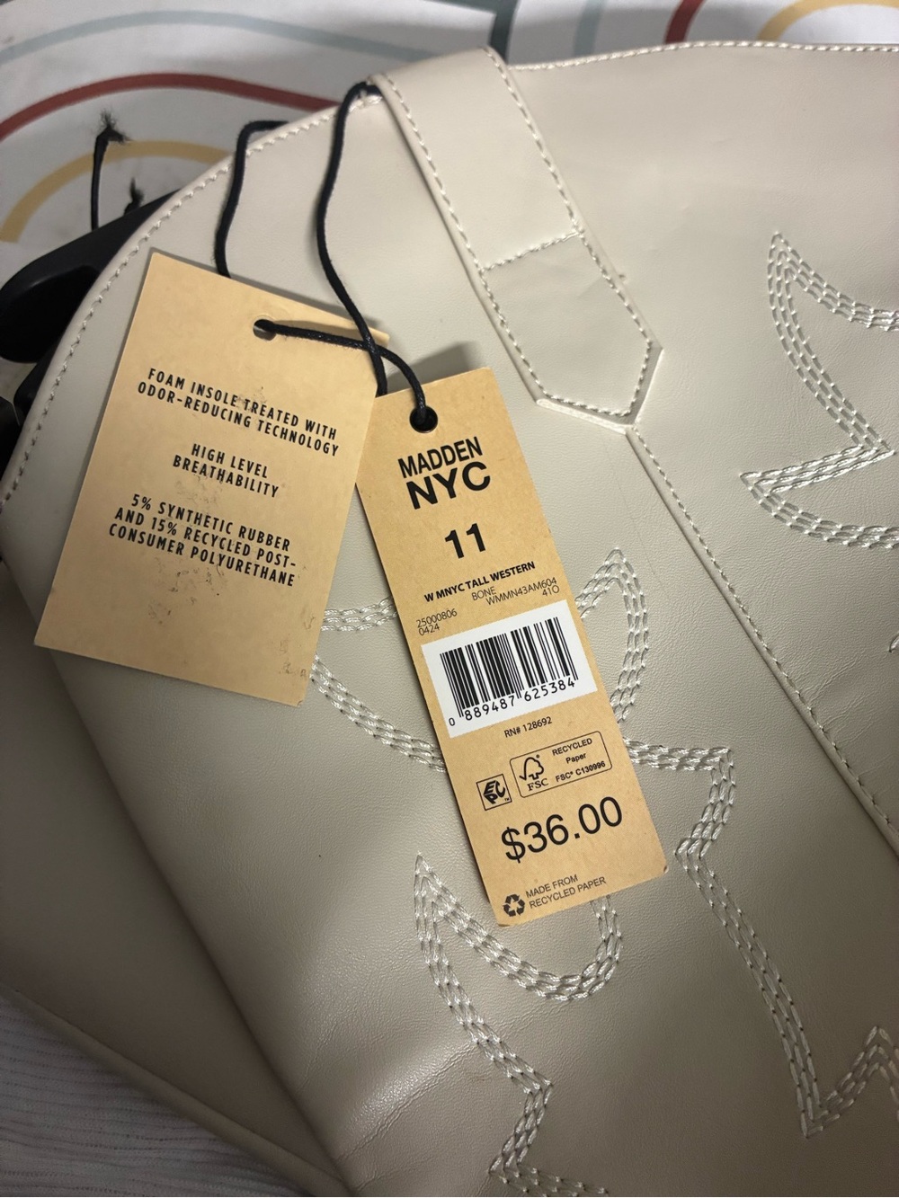 Madden NYC Cream Women's Tote Bag